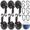 Hlogree 6PCS Heavy Duty Suction Cups Anchor with Hooks,Vacuum Suction