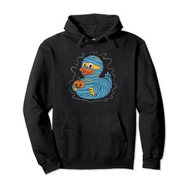 Rubber Duck Mummy Costume Party Rubber Duckie Pullover Hoodie