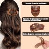 6PCS Horquillas Planas para Cabello, Pinzas para Curvas para Mujeres