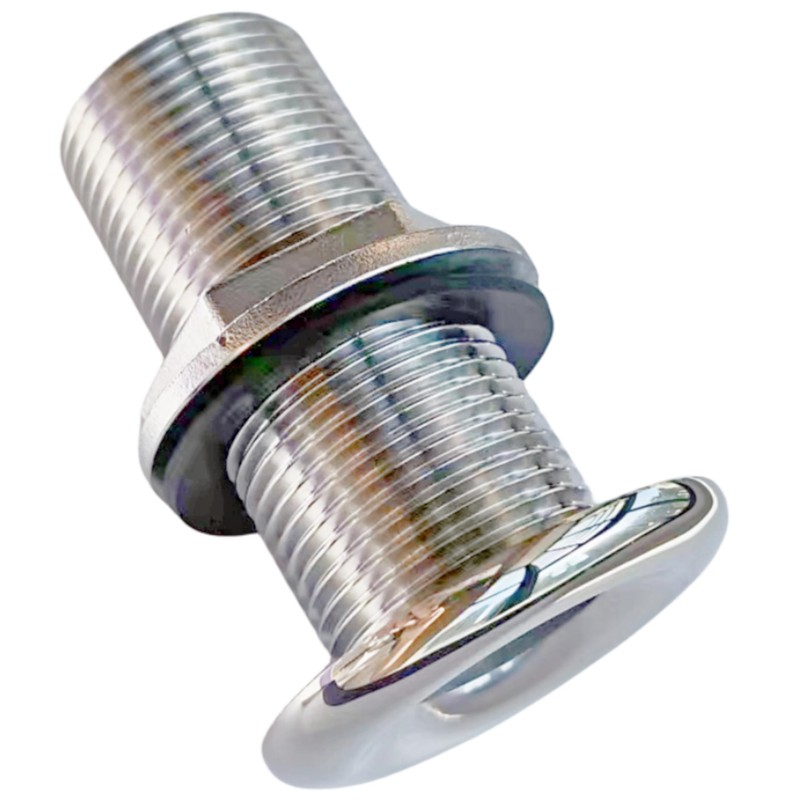Marine Grade 316 Stainless Steel Full Threaded Through Hull Pipe