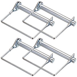 HYTEK Square Linchpin 5/16" x 3" (4 Pack) Carbon steel safety locking pin, wire lock cotter pin, locking retainer for Tractors Trailers Mowers, Constructional, Industrial & Agricultural equipment.