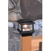Titan Flat Top Deck Light, Black, Fits 3 1/2" Post,