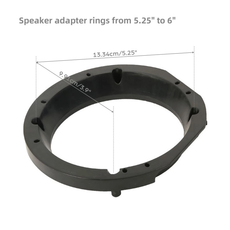 TCMT Speaker Adapters Rings 5.25" To 6" Fit For Harley