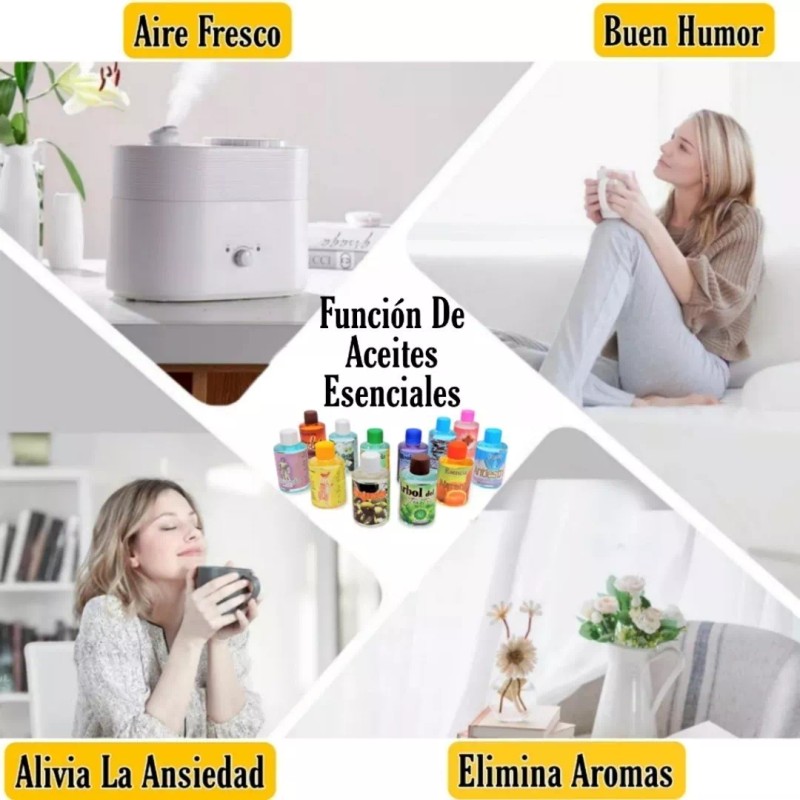 Golden Essences Kit 12 Esencias Aromáticas De 16ml Difusor Vela