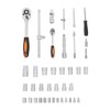 ZERNEIL NEW 187pcs Trolley Case Tool Box Set Silver, Carbon