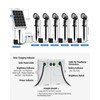 CLY 6 in 1 Solar Spot Lights Outdoor, 2700K Warm