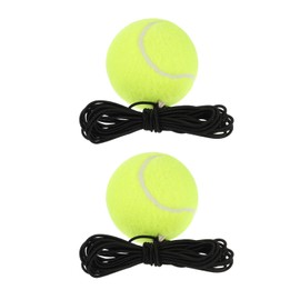 PATIKIL Tennis Balls with String, 2 Pack Tennis Training Ball with String Self Practice Train Tool Tennis Training Equipment for Sport Exercise, Yellow
