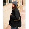 Flygo Women's Oversized Quilted Lightweight Jacket Button Down Puffer Padded
