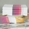 Sticky Toffee 100% Cotton Tea Towel - Multicoloured Red Herringbone