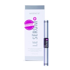 Sérum+ MISENCIL - The revolutionary dual applicator is uniquely designed to apply SÉRUM+ to eyelashes and eyebrows to lengthen, thicken and strengthen them. The foam applicator perfectly follows the eyebrow line, while the brush applicator precisely appl