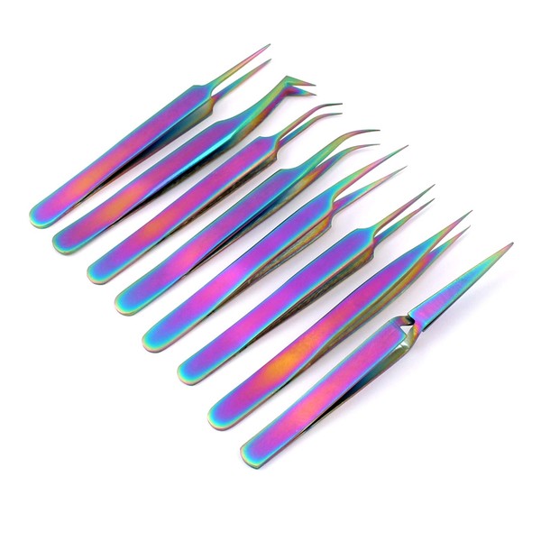 AAPROTOOLS Set of 8 Piece Stainless Steel Multi Rainbow Color