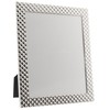 Lawrence Frames Metal Frame, Diamond Pattern, Silver, 8x10