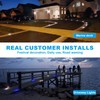 VOLISUN Solar Driveway Lights Dock Marine Lights 16 Pack,2 Colors