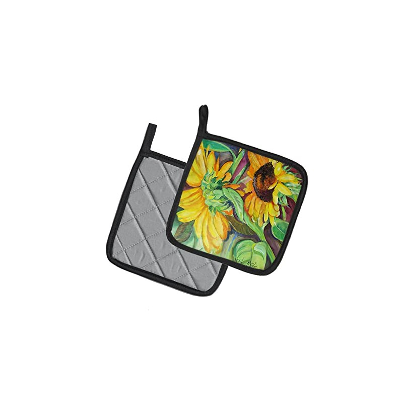Caroline's Treasures JMK1267PTHD Sunflowers Pair of Pot Holders Kitchen Heat