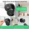 Evanshow Smart Door Knob Fingerprint Lock 4-in-1 Keyless Entry (Fingerprint/App/Code/Key)