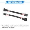 A ABSOPRO 2pcs 9006 Male to H7 Female Adapter Pigtail