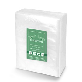 4.7" x 7.8" Vacuum Sealer Bags,Heavy Duty Pre-Cut Design Commercial Grade Food Sealable Bag for Heat Seal Food Storage,Smell Proof Bags Boilsafe to 280°F Freezable, Resizable,Reuseable (100Pcs)