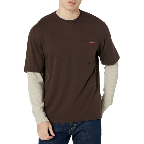 Wolverine Men's Miter II Long Sleeve Tee, Java, Large