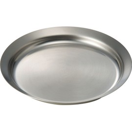 La Base Tsubame Sanjo Stainless Steel Plate, Small, 5.9 inches (15 cm), Made in Japan, La Base Yoko Arimoto LB-010, Silver