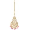 Aheli Bollywood Ethnic Chandbali Style Big Earrings Maang Tikka Set