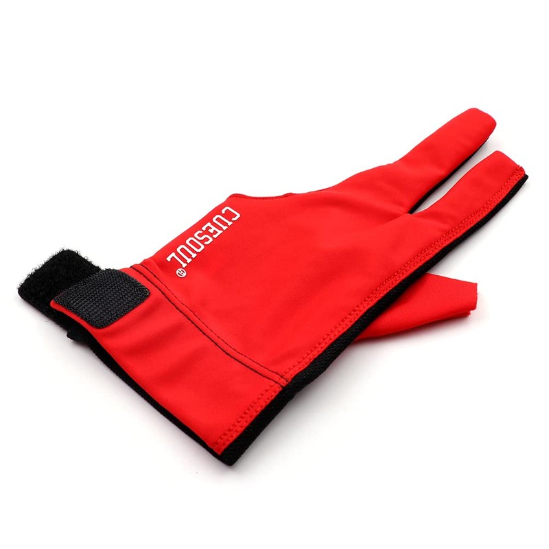 CUESOUL Left Hand Billiard Gloves, 3 Finger Cutting Gloves, Billiard