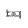 10Pcs M5 Double Swivel Eye Hook, 304 Stainless Steel Jaw