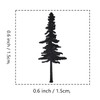 Pine Tree Rubber Stamp, 3/5 Inch Small Mini Christmas Stamp