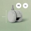 Leitz Ergo Desk Caster Wheels Heavy Duty Swivel Castors with
