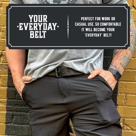 Main Street Forge The Classic Leather Everyday Belt | Made in USA | Full Grain Leather