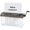 Hand Shredder, Mini Paper Shredder, Hand Crank, A4 Paper Shredder