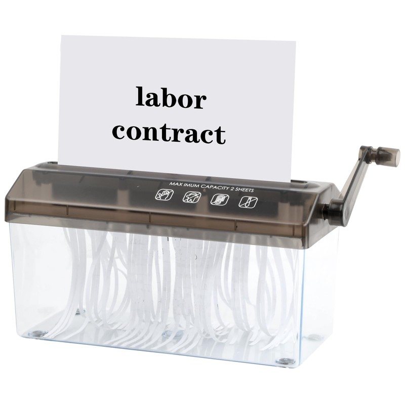 Hand Shredder, Mini Paper Shredder, Hand Crank, A4 Paper Shredder