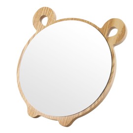 TBWHL Bear-Shaped Wooden Desk Mirror