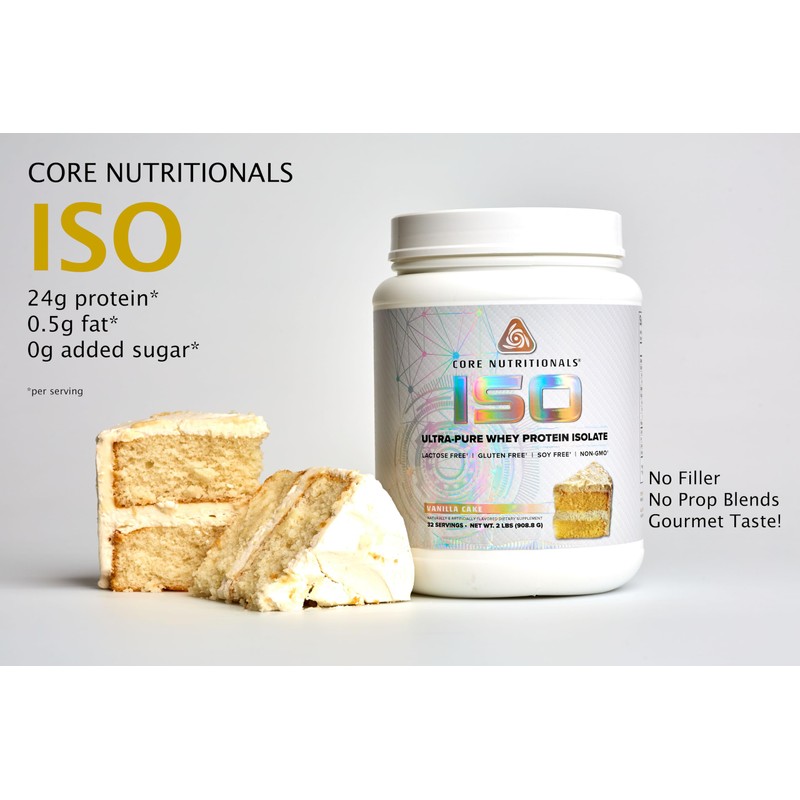 Core Nutritionals ISO, 100% Micro Filtered, Zero Artificial Fillers, 25g