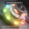 upHere 120mm Rainbow LED PC Case Fan,High Performance Silent Fan