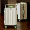 2025 Latest Aluminum Frame Luggage Full PC Suitcase Wide-trolley Carry