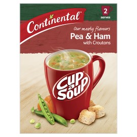 CONTINENTAL Cup-A-Soup | Pea & Ham with Croutons, 2 pack, 52g