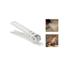 Lightweight Aluminum Pot Lifter with Serving Tongs Perfect for Backpacking Pots and Pans without Handles Allowing You to Grip and Lift Hot Cookware from Burners