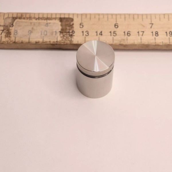 UNBRANDED Easy Fasten Standoff Stainless Steel Brushed 1" x 3/4"