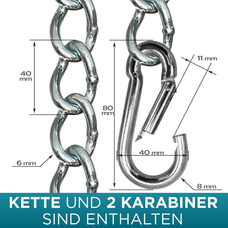 KLIFFHÄNGER Extension Chain for Hanging Chair, Hammock Chair and Hammock