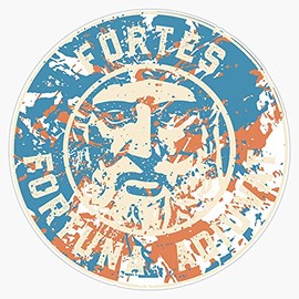 HOF Trading Fortes Fortuna Adiuvat - Fortune Favors The Bold Vinyl Sticker Waterproof Decal Laptop Wall Window Bumper Sticker 5"
