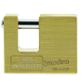 Burg-Wächter Quadra 444 50 SB Padlock 7 mm Pinch protection Shackle Thickness 1 item 2 Keys