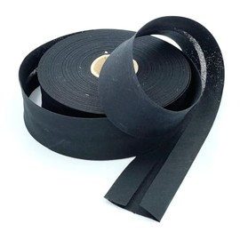 Craft Cult 40mm Wide Plain Bias Binding Tape - 25 Metre Roll (2 - Black)
