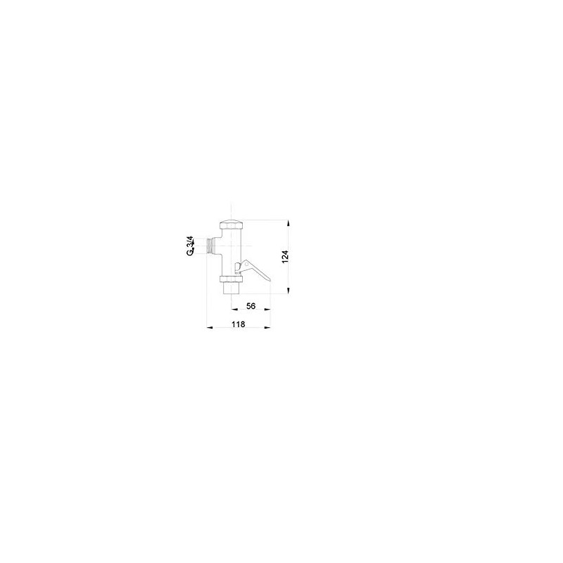 Toilet Flush Mechanic Release 3/4 Inch Chrome