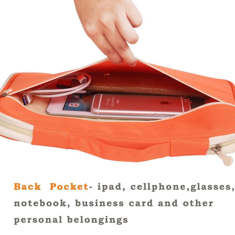 JAKAGO A4 Travel Portfolio Multifunctional Document Organizer Zippered Case for