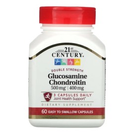 21 Century Glucosamine Chondroitin 500mg 400mg 60ct Sabor Flavorless