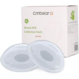 Conchas para el Pecho, Vasos de Lactancia, Protector de Leche, Protegen los Pezones Doloridos para Amamantar, Recogen las Fugas de Leche Materna Mientras Amamanta, PP de Grado Alimenticio sin BPA Regalos para Mamá(Juego de 2)