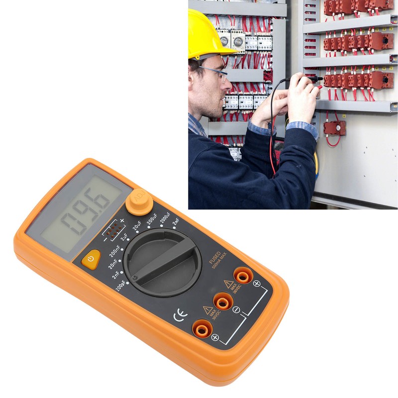 Capacitor Meter Digital Capacitance Tester High Accuracy Test Tool for