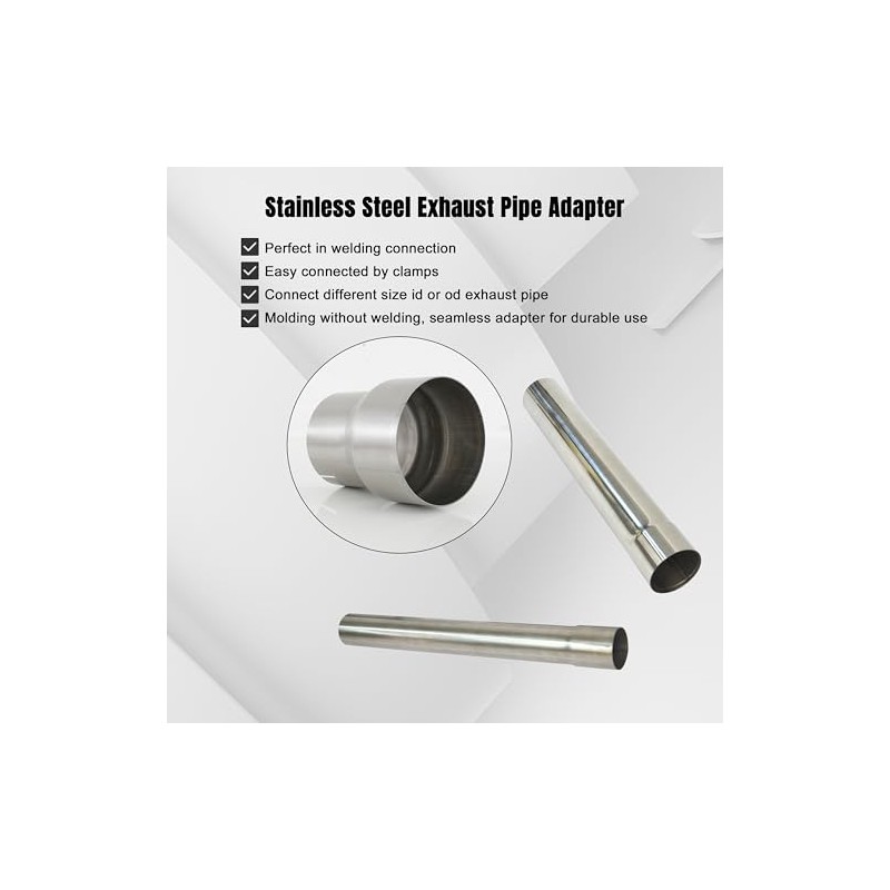Elifecenter ID 4 inch to OD 5 inch Stainless Exhaust