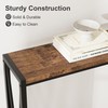 Industrial Console Table, 2 Shelf Entryway Table with Storage, Narrow