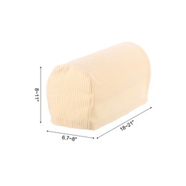 uxcell Stretch Armrest Covers Armchair Anti-Slip for Chairs Sofas Couch Arm Covers Recliner Sofa Beige 4 Pcs